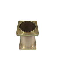 Bodies de raccordement en alliage d'aluminium usinés avec précision sur commande CNC, anodisation or et argent disponible.