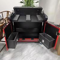 Flight case hydraulique pour Midas M32Live, cadre en aluminium noir/rouge, protection de mixeur étanche en option, compatible OEM et ODM