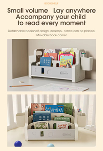 Étagère à jouets pour enfants multifonctionnelle personnalisée Bibliothèque en plastique Étagère à jouets pour enfants <span class=keywords><strong>Rangement</strong></span> pour bébé - Product Image 3