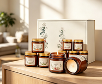 Coffret cadeau de bougies parfumées pour femmes, 10 bougies en verre de 10g, boîte cadeau, aromathérapie, décoration d'intérieur, anniversaire, Noël, salle de bain, spa
