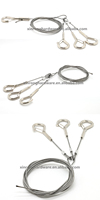 Kit de suspension LED durable en fer forgé pour suspension de plafond sécurisée, avec quincaillerie de fixation pour lampe suspendue