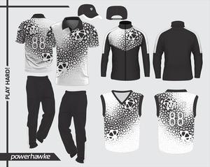 Prohawke Sportswear Cricket Uniform Manga completa Cricket Jersey Collar Jersey Diseño con Cricket Jumper y chaqueta - Product Image 5