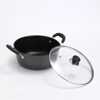 Wajan Anti Lengket Batu Maifan Ukuran Besar 32/26/26cm, Lapisan Alami Maifanshi, Set Peralatan Masak