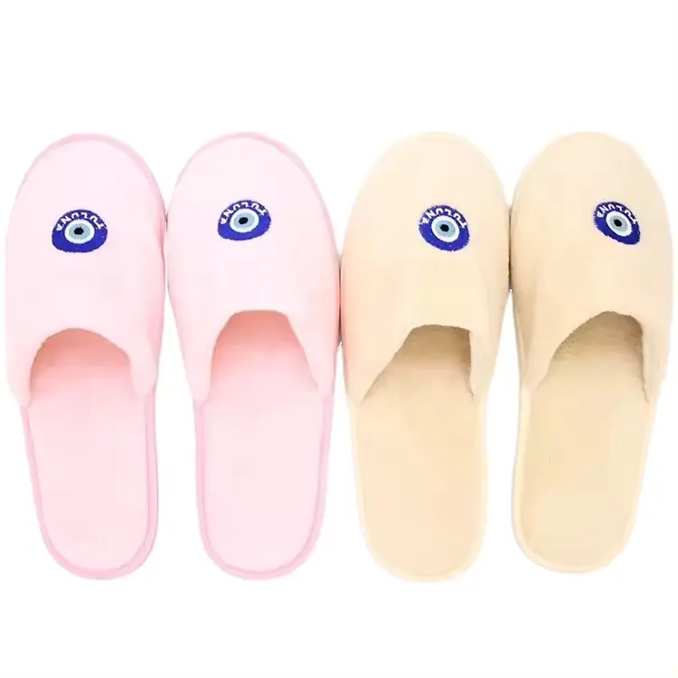 Step into Comfort: Premium Disposable Coral Velvet Slippers for Hotels High-end hotel shoes Travel hotel amenities