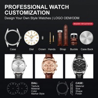 Montre automatique pour homme de haute qualité, en acier inoxydable, avec cristal saphir, mouvement mécanique, résistance à l'eau 3 BAR, commande OEM ODM