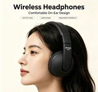 Casque sans fil supra-auriculaire stéréo avec microphone pour la musique, les jeux, le bureau et l'usage quotidien