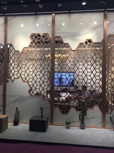 Retro-style Art Deco Stainless Steel Waterproof Decorative Room Dividers <strong>Screen</strong> Partition - Product Image 1