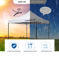 Tente publicitaire pliante en acier robuste 3x3m (10x10 pieds) pour événements, salons professionnels et stands promotionnels