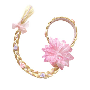 Disfraz de Princesa con Trenza Larga para Halloween, Peluca de Trenza para Niñas, Disfraces de Rapunzel, Elsa y Anna, Accesorios para Cosplay - Product Image 2