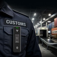 Détecteur de rayonnement nucléaire CsI SiPM SEED-RA Scintillateur X Gamma Portable 50g IP67 Bluetooth 100h Dosimètre personnel