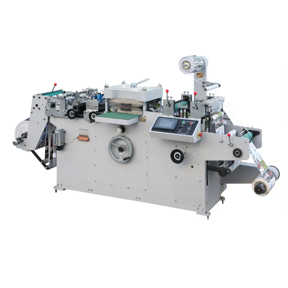 Máquina cortadora de rollos de papel, rebobinadora de corte para máquina cortadora y plegadora
