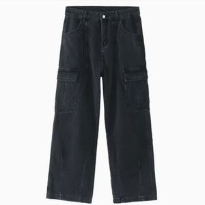 New <b>Men</b> Workwear Pants - Classic <b>Washed</b>, Multifunctional Workwear <b>Bag</b>, Wide Leg Silhouette. Suitable for Casual Daily Wear - Product Image 4