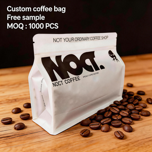 Muestras <span class=keywords><strong>Gratis</strong></span> Novedad Bolsas de 250 gr con Válvula para Cápsulas de Café Tipo Doypack con Fondo Cuadrado - Product Image 1