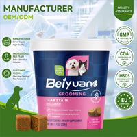 Friandises à mâcher molles personnalisées OEM pour l'élimination des taches lacrymales avec lutéine, multivitamines et antioxydants pour la santé oculaire et le soutien immunitaire des chiens et des chats