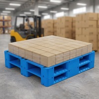 Palette en plastique renforcée en HDPE 1200*1200mm, avec entrée 4 voies pour chariots élévateurs, pour entrepôt