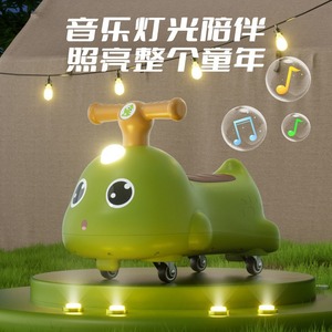 จักรยานทรงตัวสำหรับเด็ก ลายการ์ตูนไดโนเสาร์ ของเล่นขี่ได้สำหรับเด็กอายุ 1-6 ปี ใช้ได้ทั้งในบ้านและนอกบ้าน พร้อมเสียงเพลงและล้อ - Product Image 4