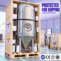Fermenteur conique en acier inoxydable à double enveloppe, neuf, directement de l'usine, pour brasserie artisanale et production de boissons