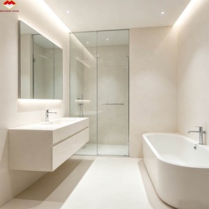 Mármol Magnolia Aran Blanco Beige Moderno de 18 mm de Espesor, Impermeable, para Interiores, Villas, Hoteles, Comedor, Baño, Pared, Suelo, Sala de Estar - Product Image 2
