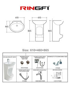 Lavabo à double niveau pour le lavage des <span class=keywords><strong>pieds</strong></span> dans les mosquées islamiques, <span class=keywords><strong>salle</strong></span> <span class=keywords><strong>de</strong></span> <span class=keywords><strong>bain</strong></span> autonettoyante, lavabo en céramique pour le wudu, fabricant - Product Image 6