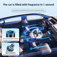 Diffuseur d'arômes portable électrique à clip pour grille d'aération de voiture, personnalisé, avec capteur de vibration pour véhicules modernes