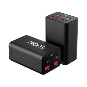 Adaptadores <span class=keywords><strong>de</strong></span> cargadores <span class=keywords><strong>de</strong></span> pared para Teléfonos móviles inteligentes multiusos portátiles <span class=keywords><strong>de</strong></span> 100W, 2 tipos C 2 USB Gan, compra a granel <span class=keywords><strong>de</strong></span> alta calidad - Product Image 6