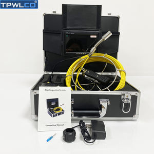 Caméra d'<span class=keywords><strong>inspection</strong></span> des égouts 1000TVL avec câble de 20 m, caméra vidéo sous-marine pour <span class=keywords><strong>inspection</strong></span> de conduits et tuyaux, 12 lumières LED blanches, écran LCD 7 pouces - Product Image 1