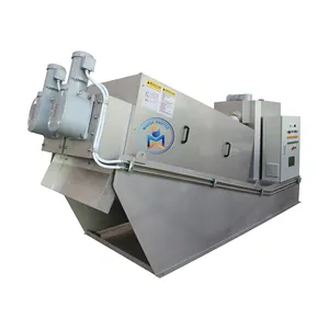 Sludge Wastewater Treatment Sludge Press Industrial Screw Type Sludge Dewatering Machine For Wastewater