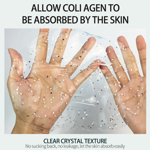 Masque au collagène OEM pour réduire les poches et les ridules, atténuer les cernes, soulager les peaux rugueuses, masque facial en cristal de collagène pour le visage - Product Image 3