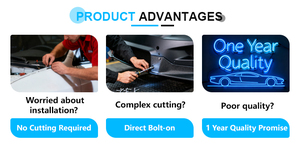 Bộ body kit độ kiểu W205 C63 AMG cho Mercedes-Benz C-Class 2014-2021, cản trước sau, ốp sườn, bộ nâng cấp W205 C63 - Product Image 4