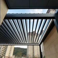 Fenêtre à persiennes verticales en alliage d'aluminium motorisée automatique pour extérieur avec certification ignifuge BS476 et certification ISO9001 CE