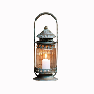 Fai il vecchio processo di vetro in metallo appeso portacandele lanterna per i regali e la decorazione della luce della lanterna - Product Image 4