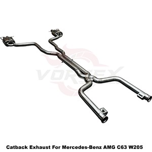 Vortex Street-Performance Stainless Steel <b>Exhaust</b> Setup For Mercedes-Benz AMG C63 W205 - Product Image 5