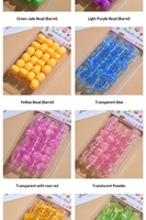 Perles transparentes pour dreadlocks, durables, pour festivals, perles pour cheveux de couleurs mélangées pour filles, jolies décorations pour cheveux