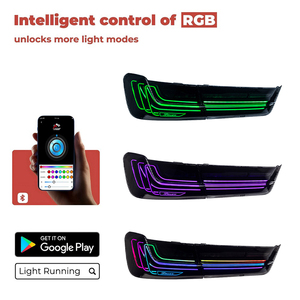 Accesorios para Automóviles HOSI, Luz Trasera LED para BMW M3 G80 Serie 3, Estilo Ahumado RGB G20 G28 2020-2024 330i M340i CSL, Luces Traseras Estilo Láser - Product Image 4