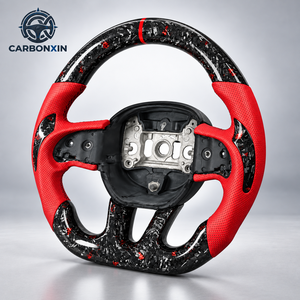 Volante Deportivo de 3 Brazos de Fibra de Carbono Forjado Personalizado con Calefacción y Empuñadura de 35 mm para Dodge Charger/Rt/Challenger/Durango 2016-2023 - Product Image 3