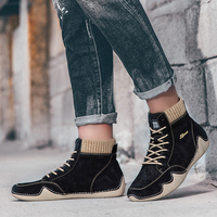 Zapatos de Senderismo para Hombre, Botas de Trekking para Exteriores, Botas de Montaña de Invierno con Caña Alta, Zapatillas de Escalada, Botas de Caza, Transpirables y a la Moda