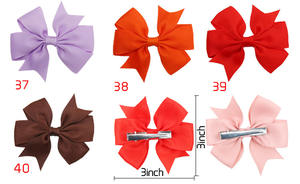 กิ๊บติดผมเด็กผู้หญิง 40 สี แบบเรียบ 3 นิ้ว <span class=keywords><strong>ขาย</strong></span>ส่งราคาถูก น่ารัก โบว์ริบบิ้น <span class=keywords><strong>ล</strong></span>ายดอกไม้ สไตล์ยุโรป-อเมริกา - Product Image 5
