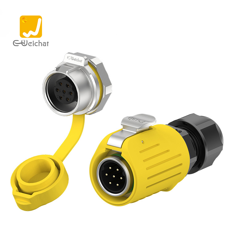 Fiche mâle LP16-7pin + panneau de prise femelle