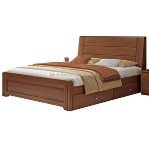Affordable Durable Solid Wood Hotel <b>Bed</b> Customized King <b>Queen</b> <b>Size</b> Storage <b>Bed</b> <b>Frame</b> With Headboard For 3 Sar Hotel Projects - Product Image 5