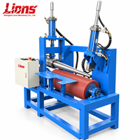 Machine à rouler la tôle en cône LIONS avec serrage hydraulique et couche de polyuréthane de 30 mm