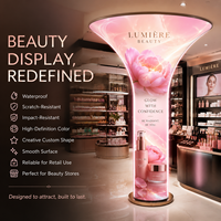 Pantalla LED Flexible Personalizable a Todo Color, Pantalla de Video con Forma Especial, Decoración con Pantalla Digital para Centros Comerciales