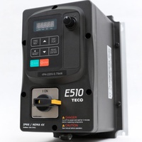 Variateur de fréquence TECO VFD triphasé 400V AC 1500W, design compact économique, garantie 24 mois, IP21, contrôle V/F du moteur