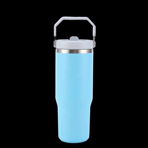 Gobelet isotherme portable en acier inoxydable avec poignée de transport, tasse isolée à double paroi de 20 oz pour les boissons quotidiennes - Product Image 2