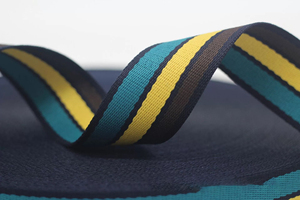 Özelleştirilmiş gökkuşağı tahıl çizgili elastik bant için koşu ayakkabıları brüt grogren şerit naylon karton jakarlı dokuma kayış - Product Image 2