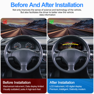 NaviHua สำหรับ Honda Civic ปี 1996-2000 ชุดหน้าปัดดิจิตอลในรถยนต์ มาตรวัดความเร็วอัตโนมัติ จอแสดงผล LCD แบบ Virtual Cockpit อัพเกรดหน้าจอแดชบอร์ด - Product Image 5