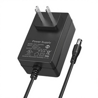Adaptor Daya Switching 12V 3A Bersertifikasi CE FCC UKCA Tipe Desktop Catu Daya Industri Colokan US Kabel 1.5m untuk Lampu LED