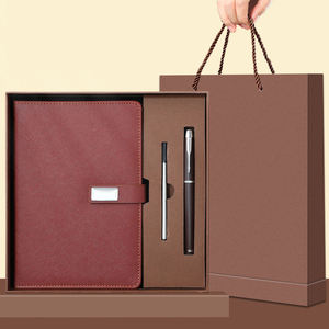 Set Regalo di Lusso Personalizzati Taccuino A5 e Penna, Idea Regalo <span class=keywords><strong>per</strong></span> <span class=keywords><strong>Uomo</strong></span> con Logo Personalizzato, Regalo Aziendale Taccuino con Fibbia e Penna - Product Image 5