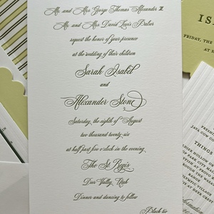 ชุดการ์ดอวยพรแบบ Letterpress กระดาษคราฟท์ ปั๊มนูนลายแต่งงาน พร้อมดีไซน์ที่ชอบ - Product Image 2