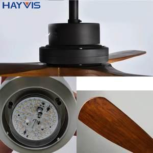 Hiện Đại Đơn Giản Phòng Ngủ Khách Sạn Phòng Khách Trang Trí 52 Inch Sắt + ABS Im Lặng Năm Lá LED Quạt Trần Đèn - Product Image 6