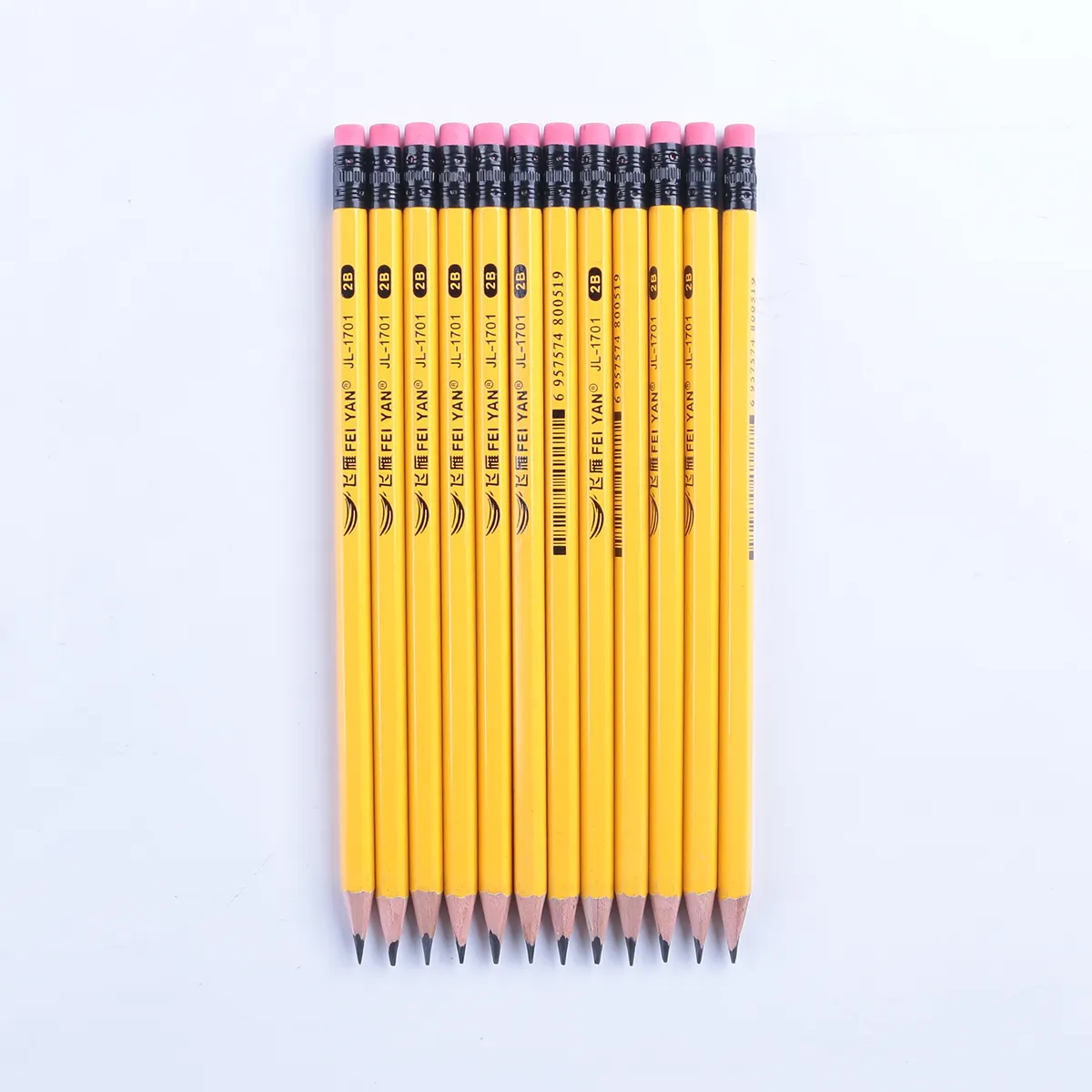 Natural Wood Standard Hight Quality Office School Stationery Loose/Set Package Wholesale Custom HB/2B/other Pencil